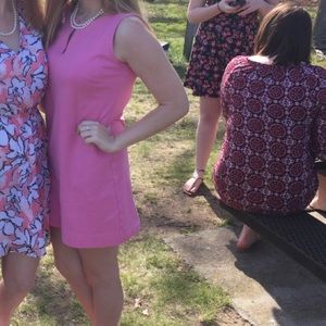 Pink shift dress